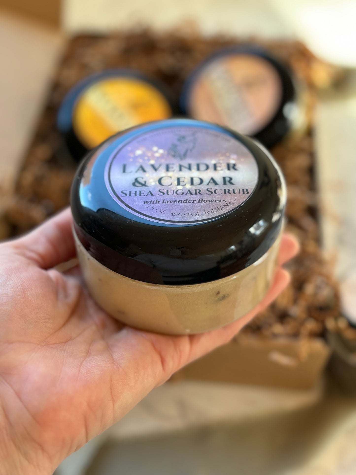 Lavendar and Cedarwood Shea Sugar Scrub