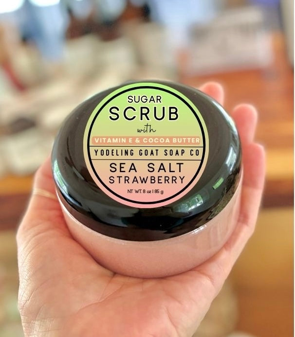Strawberry & Sea Salt Sugar Scrub