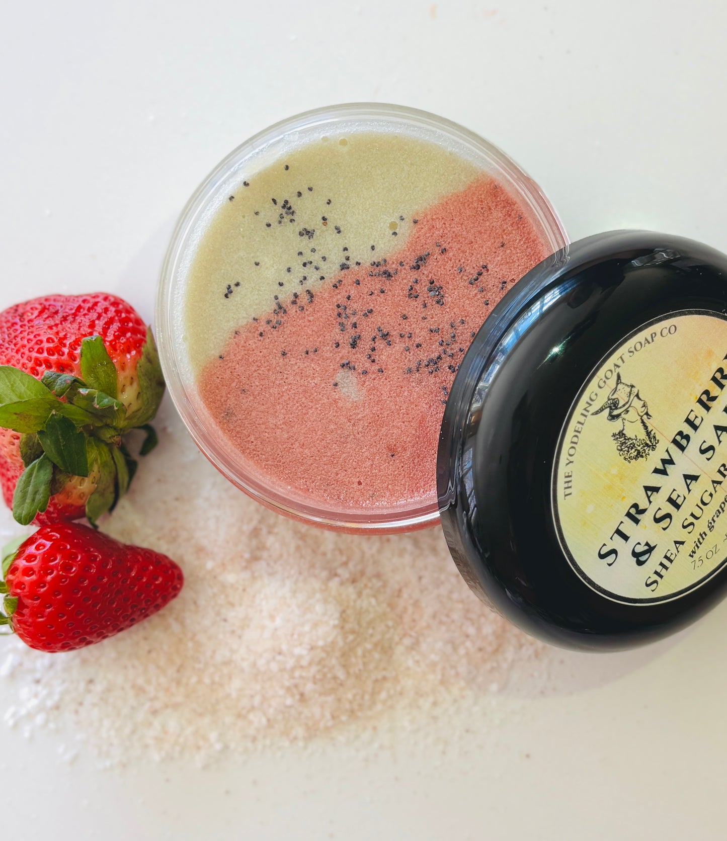 Strawberry & Sea Salt Shea Sugar Scrub