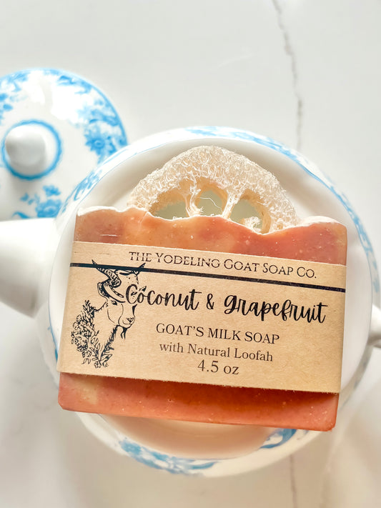 Coconut & Grapefruit Loofah Soap