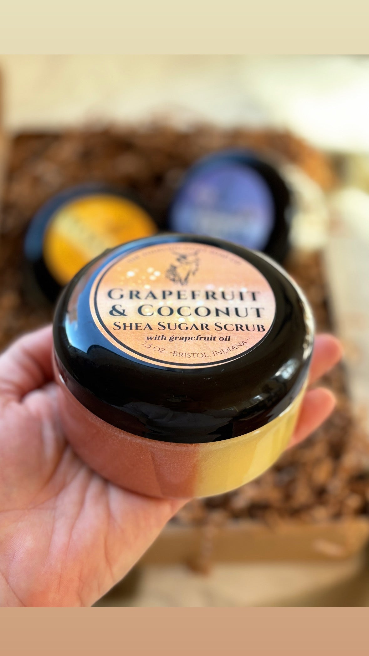 Coconut + Grapefruit Shea Sugar Scrub