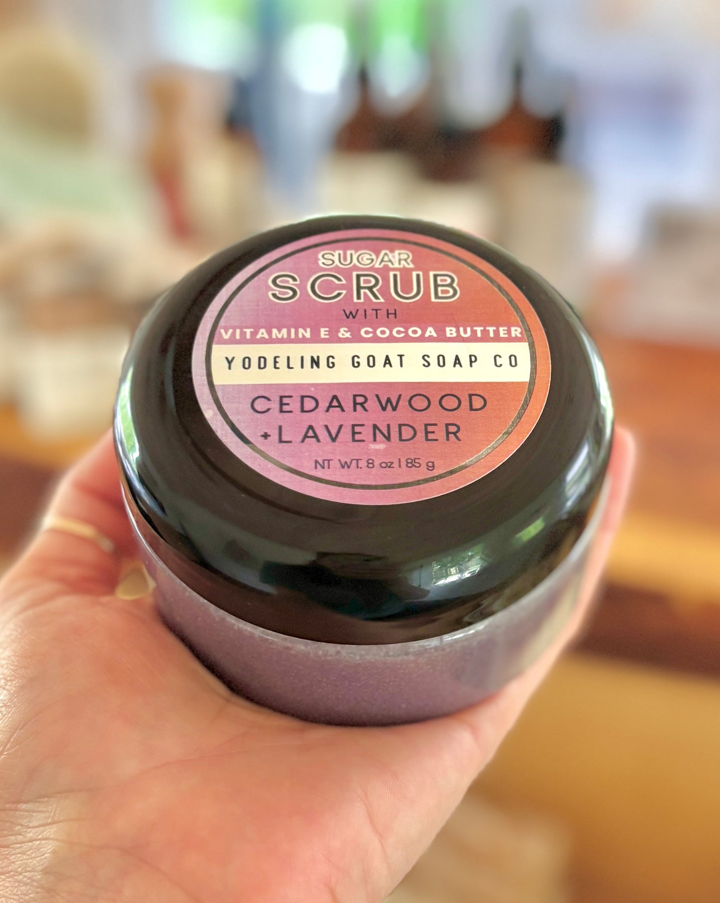 Lavendar + Cedarwood Sugar Scrub