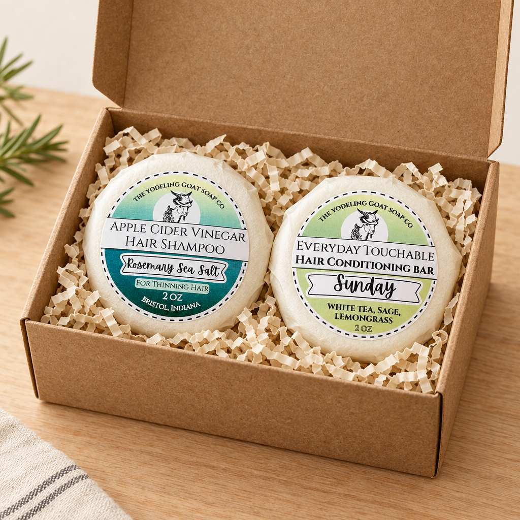 Updated shampoo and conditioner boxed set